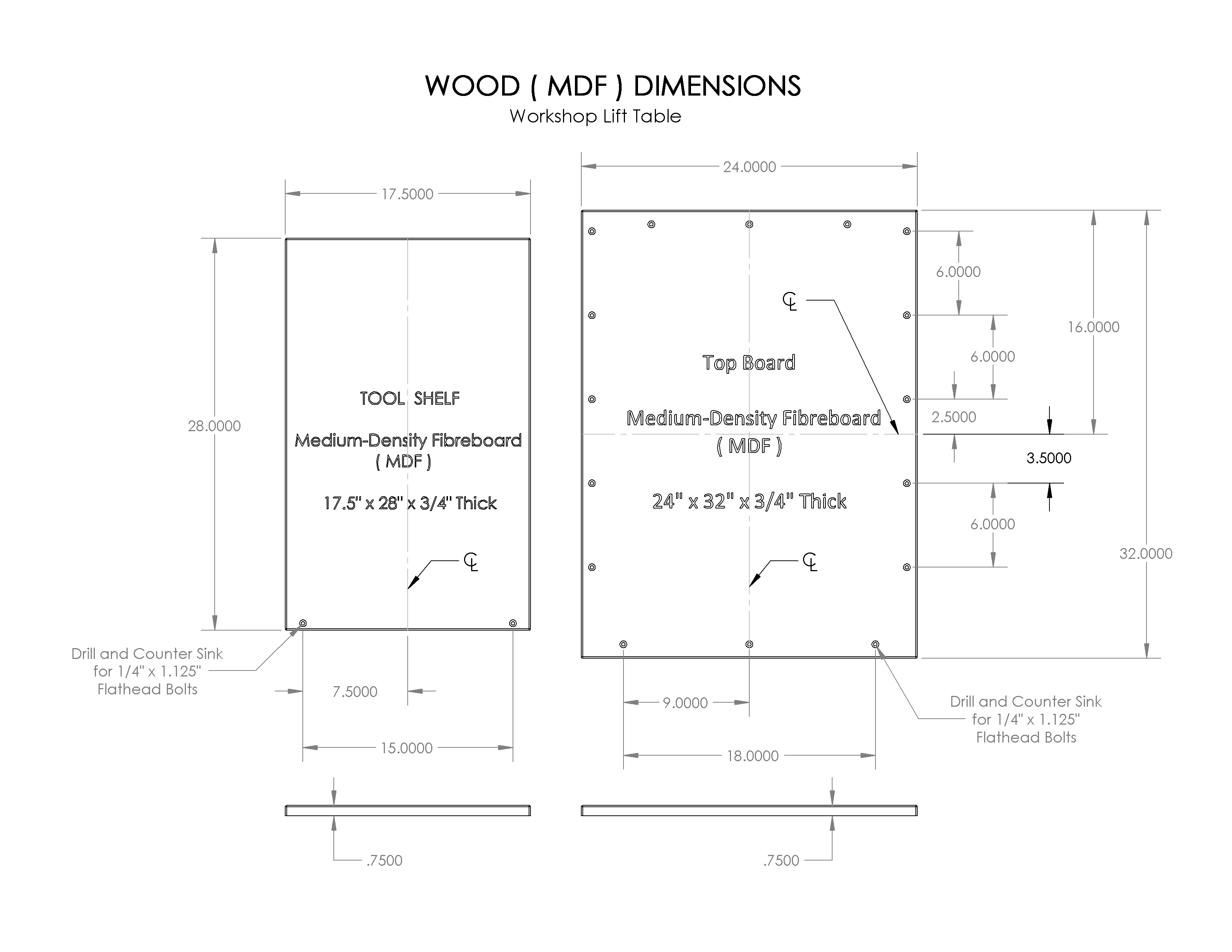 DIY Lift Table自制升降台模型3D图纸 Solidworks设计(1)